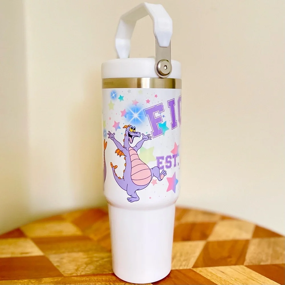 NEW Disney Imagination Figment 30oz Tumbler.Double wall Stainless Cup keeps cold